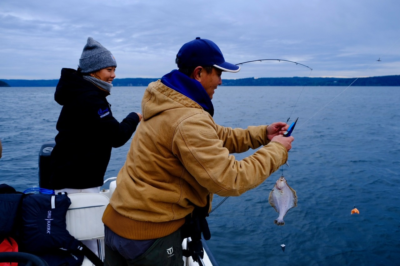 Chartered fishing and crabbing on Hood Canal